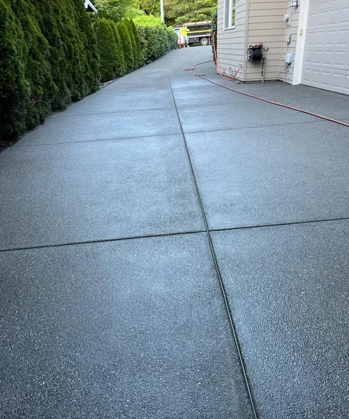 Exposed Aggregate Driveway Replacement in Sammamish 
